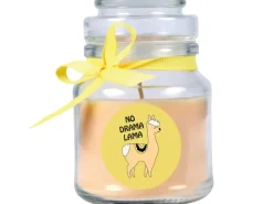 Online HS Candle Duftkerze & Bonbon Glas Comic Vanille Gelb