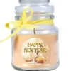 Sale HS Candle Duftkerze & Glas Neujahr Creme Bonbon 30h