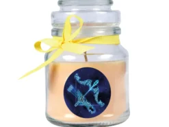 Outlet HS Candle Duftkerze & Glas Sternzeichen Vanille 30 Stunden Schütze