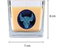 Sale HS Candle Duftkerze & Glas Sternzeichen Vanille 50 Stunden Stier