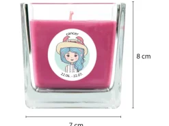 HS Candle Duftkerze & Glas Sternzeichen Lavendel 50 Stunden Krebs