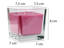 HS Candle Duftkerze & Glas Sternzeichen Lavendel 50 Stunden Krebs