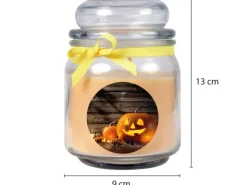 Outlet HS Candle Duftkerze & Glas Halloween Creme Bonbon 70h
