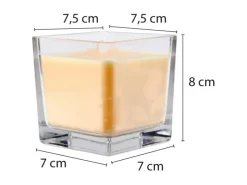 New HS Candle Duftkerze & Glas Halloween Creme Bonbon 50h
