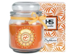 Hot HS Candle Duftkerze & Glas Sternzeichen Honigmelone 70 Stunden Krebs