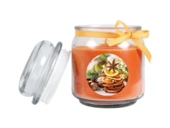 Discount HS Candle Duftkerze & Glas Weihnachten Orange Bonbon 70h