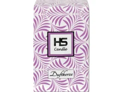 Discount HS Candle Duftkerze & Glas Weihnachten Lila Bonbon 110h