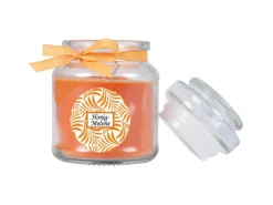 Clearance HS Candle Duftkerze & Glas Duft Schriftzug Bonbon Ø7 cm Honigmelone