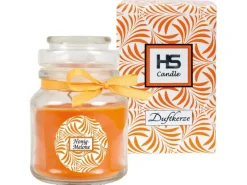 Clearance HS Candle Duftkerze & Glas Duft Schriftzug Bonbon Ø7 cm Honigmelone