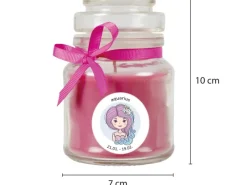 HS Candle Duftkerze & Glas Sternzeichen Lavendel 30 Stunden Wassermann