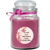 Discount HS Candle Duftkerze & Glas Karneval Lila Bonbon 110h