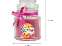HS Candle Duftkerze & Glas Happy Birthday Cupcake Lavendel