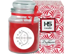 Best HS Candle Duftkerze & Glas Sternzeichen Rose 110 Stunden Schütze
