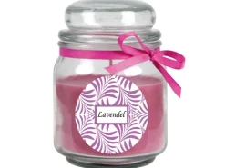 Online HS Candle Duftkerze & Glas Duft Schriftzug Bonbon Ø9 cm Lavendel
