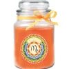 New HS Candle Duftkerze & Glas Sternzeichen Honigmelone 110 Stunden Skorpion