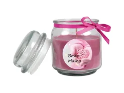 Hot HS Candle Duftkerze & Glas Muttertag Lila Lavendel