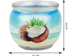 Sale HS Candle Duftkerze Motiv Kerze Raumduft Coconut