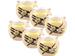 HS Candle Duftkerze Motiv 6er Pack Vanille