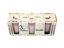HS Candle Duftkerzen Classic Kerzen 3er Pack Vanille