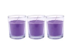 HS Candle Duftkerzen Classic Kerzen 3er Pack Lavendel