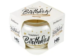 HS Candle Duftkerzen Sprüche 6er Pack Happy Birthday