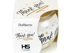 Discount HS Candle Duftkerzen Sprüche 6er Pack Thank You