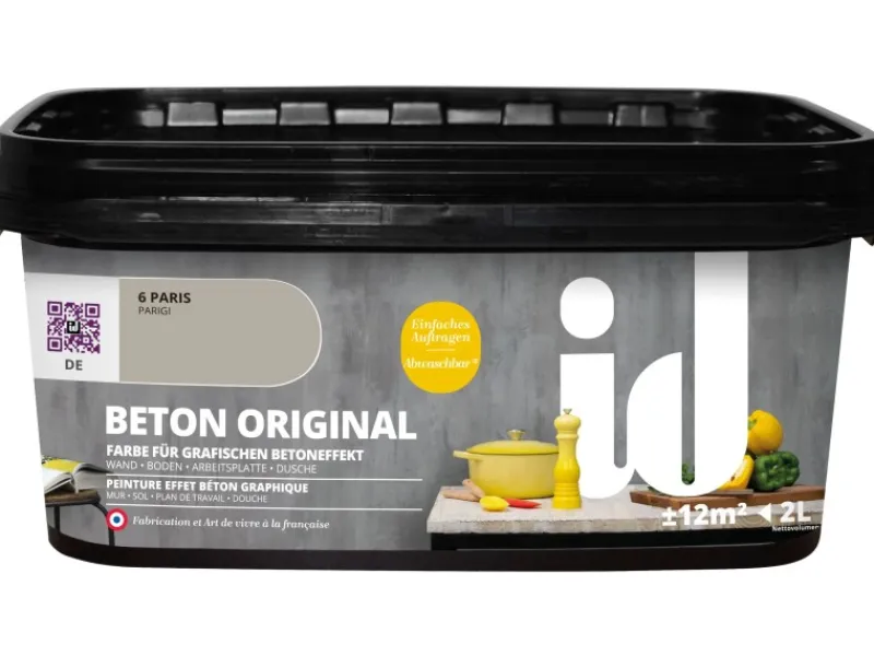id Wandfarbe Beton Original 2 l