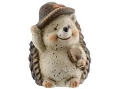 Clearance Igel mit Hut aus Keramik 8 cm x 10,6 cm
