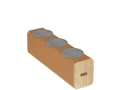 IH Paper Faltbar 3 Sitzer Bank aus Kraftpapier mit Kissen P423108