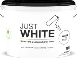 Innenwandfarbe Just White Matt 10 l Weiß