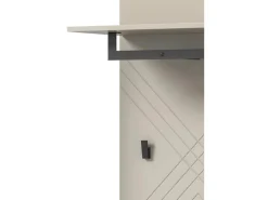 Outlet Inn.Furn Garderoben-Set 4-teilig Sand 195 cm mit Fräsungen Apunti