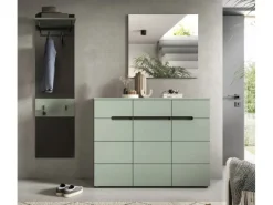 Online Inn.Furn Garderoben-Set 3-teilig in Salbei und Grau 180 cm Cooper