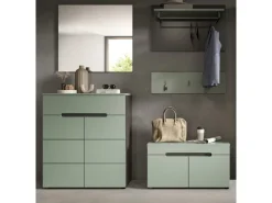 Discount Inn.Furn Garderoben-Set 5-teilig in Salbei und Grau 175 cm Cooper