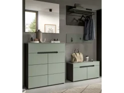 Discount Inn.Furn Garderoben-Set 5-teilig in Salbei und Grau 175 cm Cooper