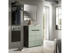 Discount Inn.Furn Garderoben-Set 3-teilig in Salbei und Grau 140 cm Cooper