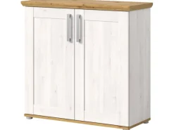 Clearance Inn.Furn Kommode Weiß Lärche Eiche Artisan 95 cm Landhaus Mirano