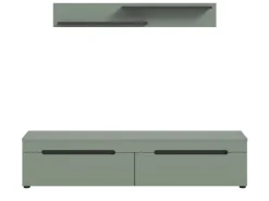 Inn.Furn TV-Lowboard und Wandboard in Salbei und Grau 170 cm Cooper