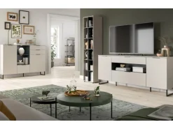 Sale Inn.Furn Wohnwand in Kaschmir und Schwarz 245 cm Morena