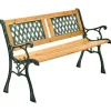 Sale Juskys 2 Sitzer Gartenbank Sanremo aus Lackiertem Holz und Gusseisen