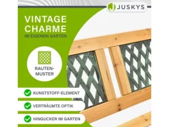 Sale Juskys 2 Sitzer Gartenbank Sanremo aus Lackiertem Holz und Gusseisen