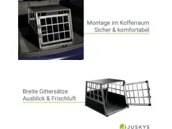 Juskys Alu Hundetransportbox M