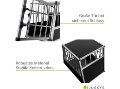 Juskys Alu Hundetransportbox L