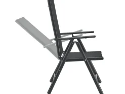 Sale Juskys Aluminium Gartengarnitur Milano 9 Teilig mit Tisch und 8 Stühlen Dunkelgrau