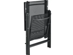 Sale Juskys Aluminium Gartengarnitur Milano 9 Teilig mit Tisch und 8 Stühlen Dunkelgrau