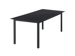 Sale Juskys Aluminium Gartengarnitur Milano 9 Teilig mit Tisch und 8 Stühlen Dunkelgrau