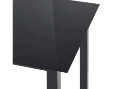 Hot Juskys Aluminium Gartengarnitur Milano 5 Teilig mit Tisch und 4 Stühlen Dunkelgrau