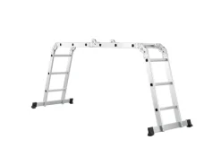 Juskys Aluminium Multifunktionsleiter 3,6m Tragfähigkeit bis 150 kg