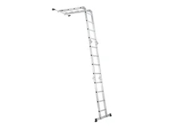 Sale Juskys Aluminium Multifunktionsleiter 4,7m Tragfähigkeit bis 150 kg