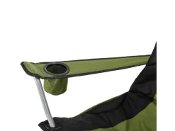 Juskys Campingstuhl Lido mit Flaschenhalterung und Tragetasche Grün