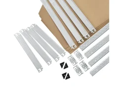 Online Juskys Eckregal Lagerregal Corner Easy 160 x 75 x 40 bis 75 cm Silber